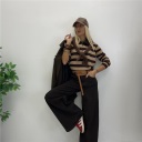 maglia riga con colletto girl